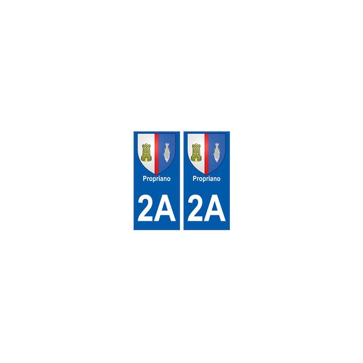 2A Propriano blason autocollant plaque stickers ville