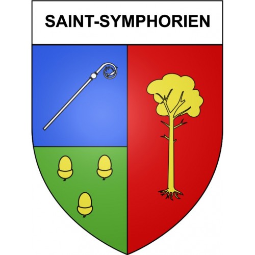 Saint-Symphorien 33 ville Stickers blason autocollant adhésif