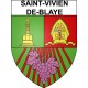 Saint-Vivien-de-Blaye 33 ville Stickers blason autocollant adhésif