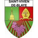 Stickers coat of arms Bazas adhesive sticker