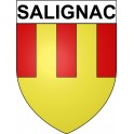 Salignac 33 ville Stickers blason autocollant adhésif