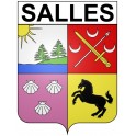 Stickers coat of arms Bazas adhesive sticker