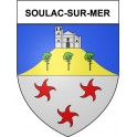 Soulac-sur-Mer Sticker wappen, gelsenkirchen, augsburg, klebender aufkleber