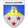 Pegatinas escudo de armas de Soulac-sur-Mer adhesivo de la etiqueta engomada