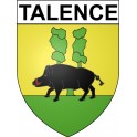 Stickers coat of arms Bazas adhesive sticker
