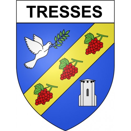 Tresses 33 ville Stickers blason autocollant adhésif