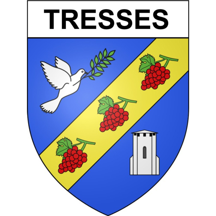 Stickers coat of arms Bazas adhesive sticker