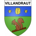 Villandraut 33 ville Stickers blason autocollant adhésif