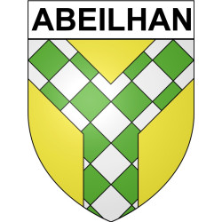Abeilhan 34 ville Stickers blason autocollant adhésif
