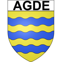 Agde 34 ville Stickers blason autocollant adhésif