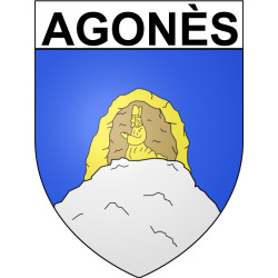 Agonès 34 ville Stickers blason autocollant adhésif