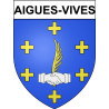 Stickers coat of arms Bazas adhesive sticker