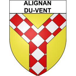 Alignan-du-Vent 34 ville Stickers blason autocollant adhésif