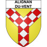 Alignan-du-Vent 34 ville Stickers blason autocollant adhésif