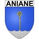 Aniane 34 ville Stickers blason autocollant adhésif