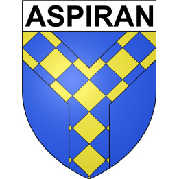 Aspiran 34 ville Stickers blason autocollant adhésif