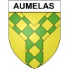 Aumelas 34 ville Stickers blason autocollant adhésif
