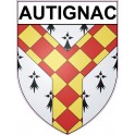 Autignac 34 ville Stickers blason autocollant adhésif