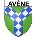 Avène 34 ville Stickers blason autocollant adhésif