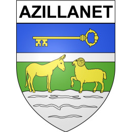 Stickers coat of arms Bazas adhesive sticker