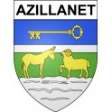 Azillanet 34 ville Stickers blason autocollant adhésif