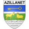 Azillanet 34 ville Stickers blason autocollant adhésif