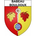 Babeau-Bouldoux 34 ville Stickers blason autocollant adhésif