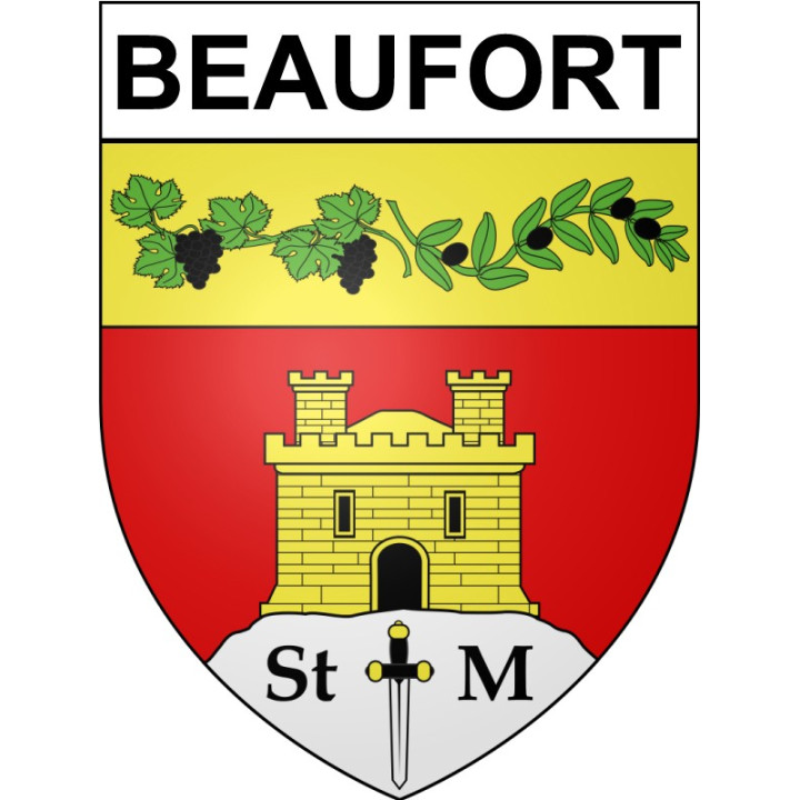 Beaufort 34 ville Stickers blason autocollant adhésif