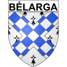 Pegatinas escudo de armas de Bazas adhesivo de la etiqueta engomada