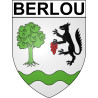 Berlou 34 ville Stickers blason autocollant adhésif