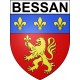 Bazas Sticker wappen, gelsenkirchen, augsburg, klebender aufkleber