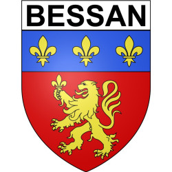 Bessan 34 ville Stickers blason autocollant adhésif