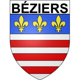 Béziers 34 ville Stickers blason autocollant adhésif