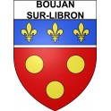 Boujan-sur-Libron 34 ville Stickers blason autocollant adhésif