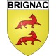 Brignac 34 ville Stickers blason autocollant adhésif