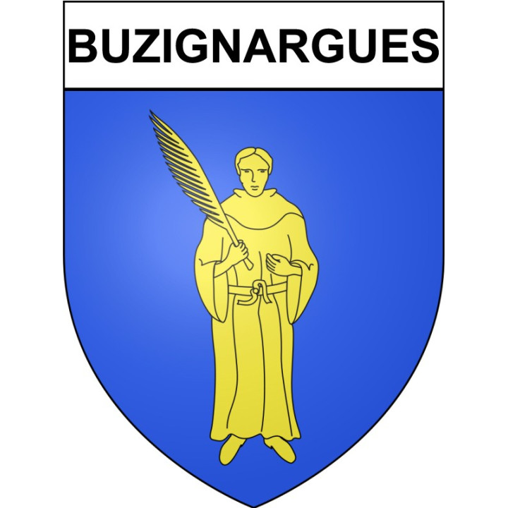 Buzignargues 34 ville Stickers blason autocollant adhésif