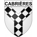 Cabrières 34 ville Stickers blason autocollant adhésif