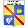 Cambon-et-Salvergues 34 ville Stickers blason autocollant adhésif