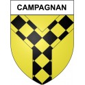 Campagnan 34 ville Stickers blason autocollant adhésif