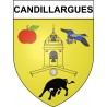 Candillargues 34 ville Stickers blason autocollant adhésif