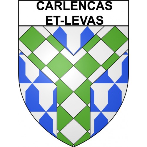 Pegatinas escudo de armas de Bazas adhesivo de la etiqueta engomada