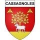 Cassagnoles 34 ville Stickers blason autocollant adhésif