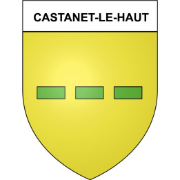 Castanet-le-Haut 34 ville Stickers blason autocollant adhésif