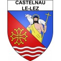Castelnau-le-Lez 34 ville Stickers blason autocollant adhésif