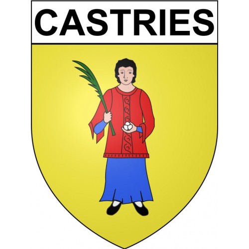 Stickers coat of arms Bazas adhesive sticker