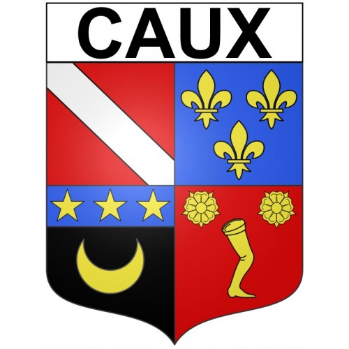 Caux 34 ville Stickers blason autocollant adhésif