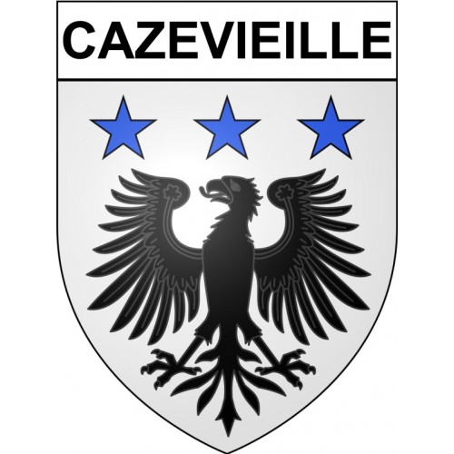 Pegatinas escudo de armas de Bazas adhesivo de la etiqueta engomada