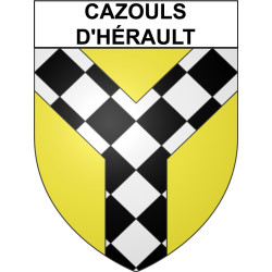 Cazouls-d'Hérault 34 ville Stickers blason autocollant adhésif