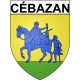 Cébazan 34 ville Stickers blason autocollant adhésif