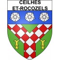 Ceilhes-et-Rocozels 34 ville Stickers blason autocollant adhésif